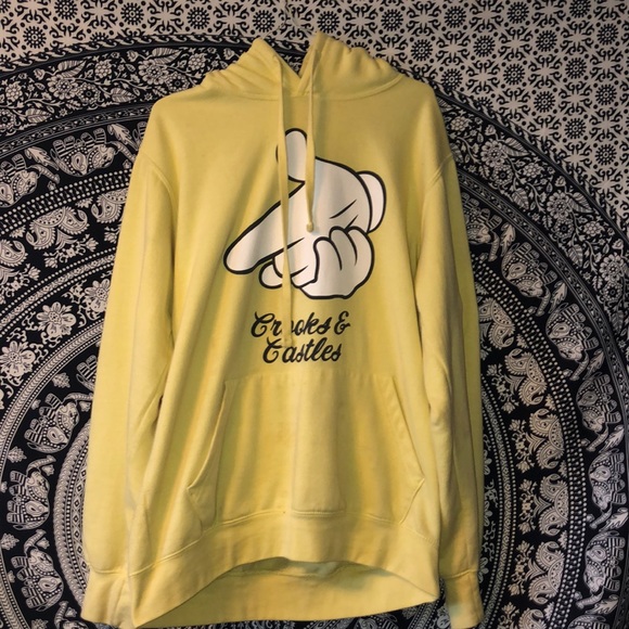 Crooks and castles hoodie -yellow - Picture 1 of 2